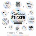 Custom Holographic Round Stickers 50mm