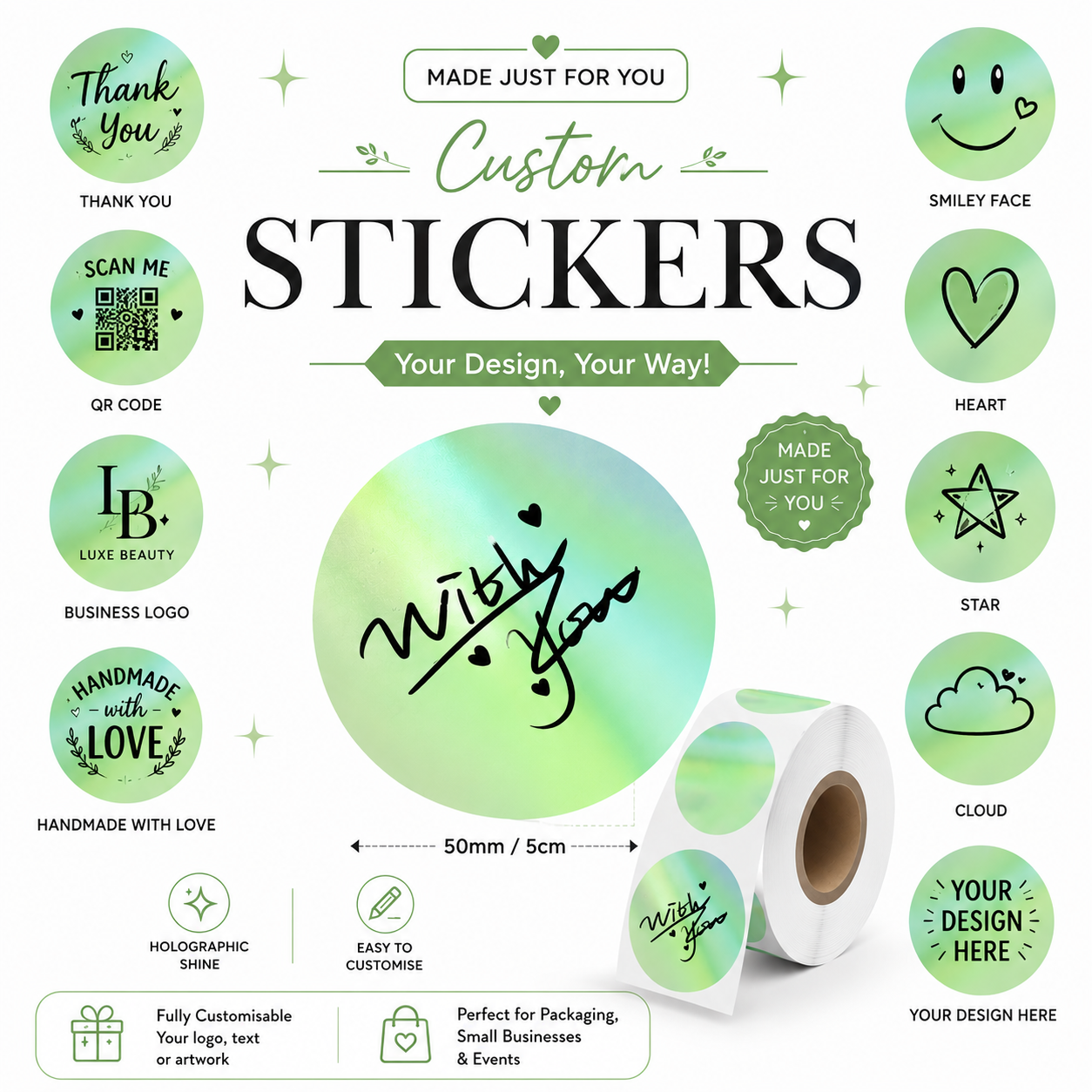 Custom Holographic Stickers